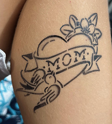 Airbrush tattoo image